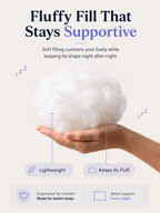 Soft fill that keeps its shape night after night