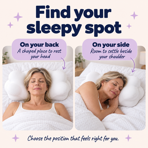 Nestle Comfort Pillow — positions